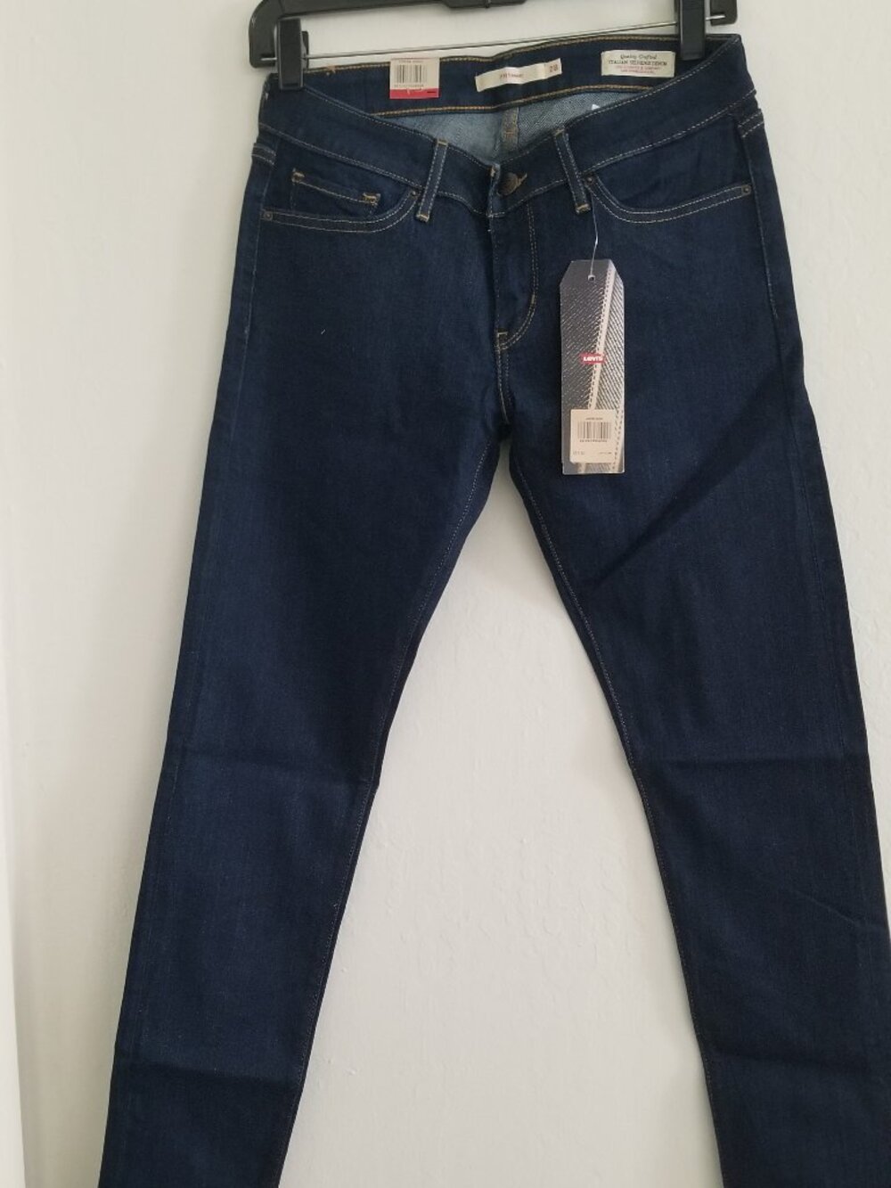 Levis 711 Jeans 22848-0002 Skinny Dark Blue Brand New with Tags